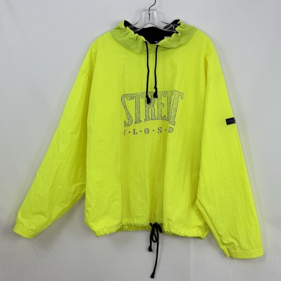 Street Closed Other - Vintage 90s Street-Closed Pullover Size S/M Jacket Oversized Neon Green